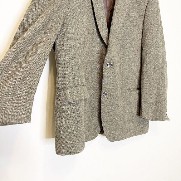 Lanificio di Pray 48R Blazer Sport Coat S. Cohen Perlis Brown Wool Cashmere - Picture 14 of 16